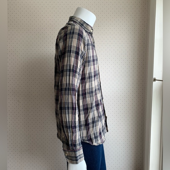 Kardo Fair Wage Plaid Button Down Shirt sz Large PWM2 - Picture 3 of 9